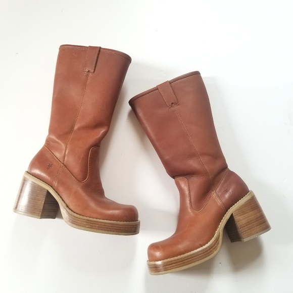 frye platform boots